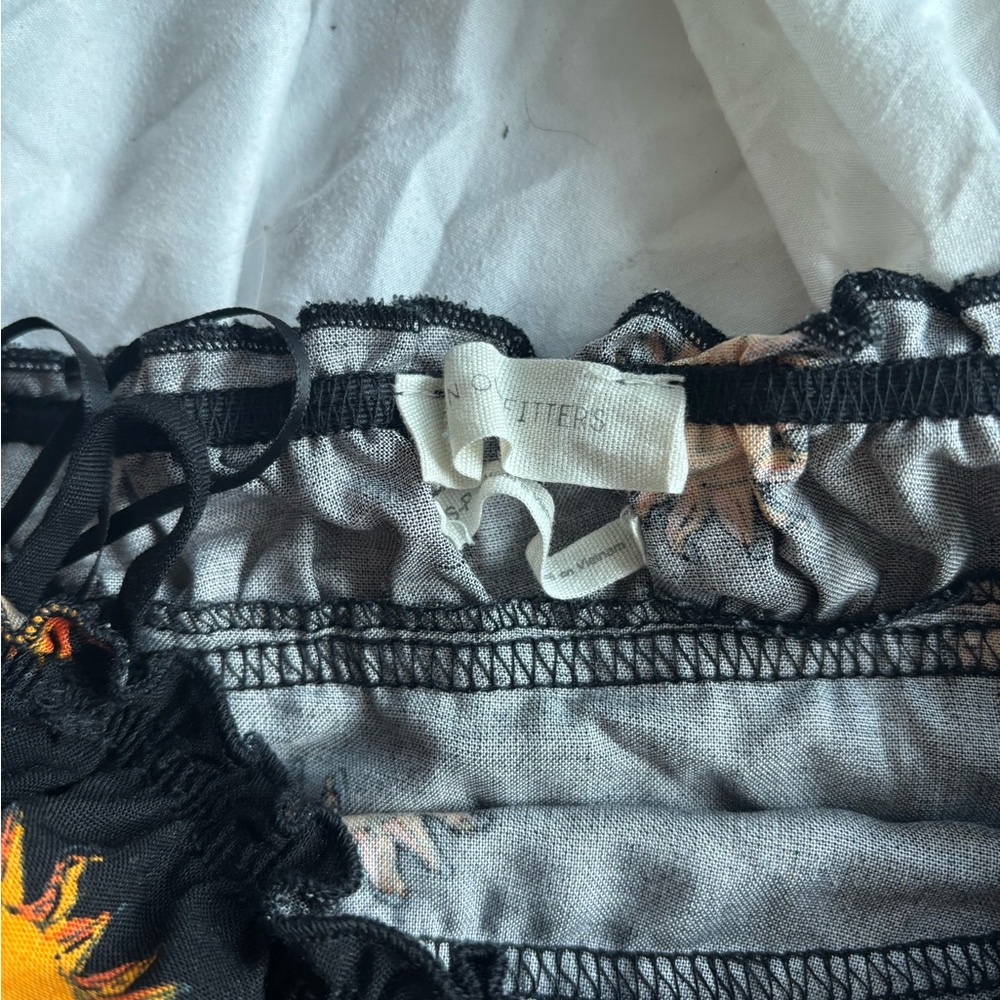 Black Sunflower Print Dress Urban Outfitters - Picture 5 of 7